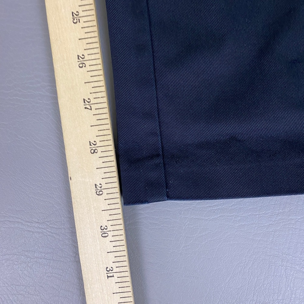 Nordstrom Pants Men's 44x30 Navy Blue Smartcare Pleated Wrinkle Free w/ *Flaws - Picture 13 of 16